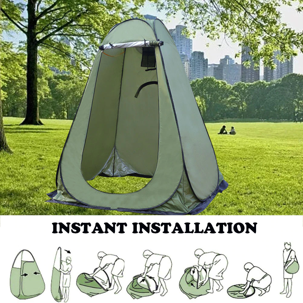 Cheap Goat Tents Pop Up Pod Privacy Nature Tent Changing Room Outdoor Awnings Portable Tarp Shower Camp Toilet Rain Shelter For Camping Accessory   